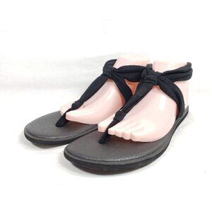 Sanuk Yoga Sling Sandals Women's Size 10-10.5 Black Fabric